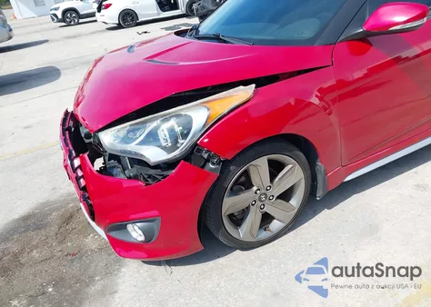 2013 Hyundai Veloster Turbo W/Black z USA, uszkodzony, nr VIN KMHTC6AEXDU172287